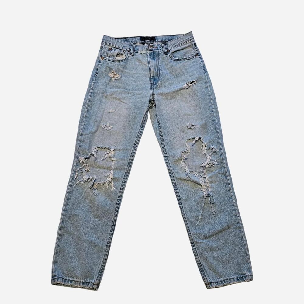 Aeropostale High-Rise Distressed Mom Jeans
